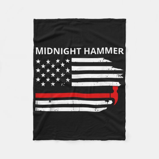 Midnight Hammer B-2 Stealth Jet Operation Merica F Fleecedecke (Vorderseite)
