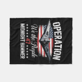 Midnight Hammer B-2 Stealth Jet Operation Midnight Fleecedecke (Vorderseite (Horizontal))