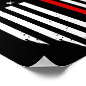 Midnight Hammer B-2 Stealth Jet Operation USA-Flag Poster (Ecke)