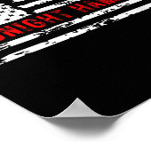 Midnight Hammer B-2 Stealth Jet USA-Flagge  Poster (Ecke)