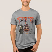 Midnight Haunt Society grau Tri-Blend Shirt (Vorderseite)