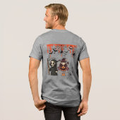 Midnight Haunt Society grau Tri-Blend Shirt (Rückseite voll)