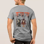 Midnight Haunt Society grau Tri-Blend Shirt (Rückseite)