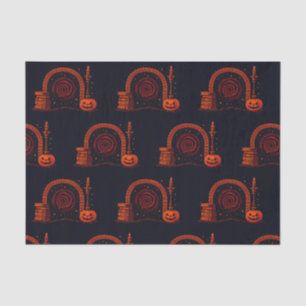 Midnight Hearth Mittelalterlich - Orange und Schwa Seidenpapier