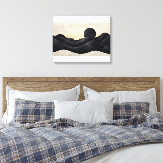 Midnight Horizon Leinwanddruck (Insitu (Schlafzimmer))
