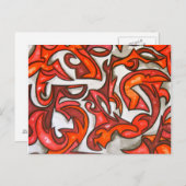 Midnight In Venice - Abstract Postcard Postkarte (Vorne/Hinten)