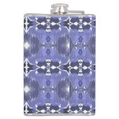 Midnight Indigo Kaleidoscope  Flachmann (Rückseite)