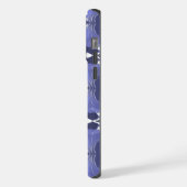 Midnight Indigo Kaleidoscope  iPhone Hülle (Linke Seite)