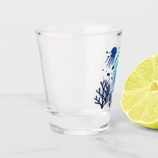 Midnight Jelly | Glowing Ocean Shot Glass Design Schnapsglas (Links)