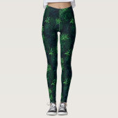 Midnight Jungle Print Leggings (Vorderseite)