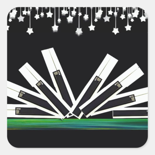 MIDNIGHT KEYS QUADRATISCHER AUFKLEBER (Vorderseite)