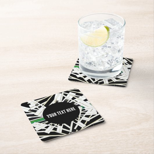 MIDNIGHT KEYS RECHTECKIGER PAPPUNTERSETZER (Vor Ort)