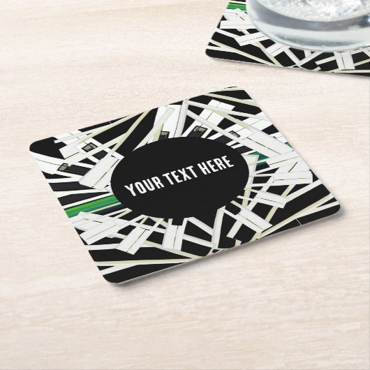 MIDNIGHT KEYS RECHTECKIGER PAPPUNTERSETZER (angewinkelt)