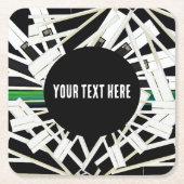 MIDNIGHT KEYS RECHTECKIGER PAPPUNTERSETZER (Vorderseite)