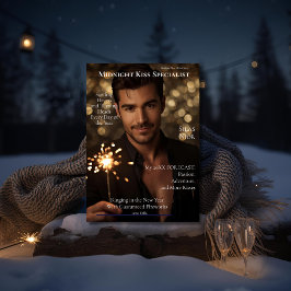 Midnight Kiss Specialist  Magazine Cover  Feiertagskarte