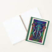 Midnight Lotus Elephant Spirit Zentangle Journal Notizblock (Innenseite)