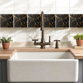 Midnight Luxe Marble Tille Fliese