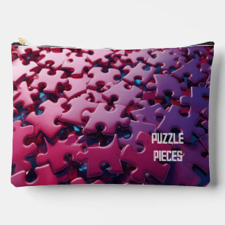 Midnight Magenta Puzzle Piece Keeper Pouch Zubehörtasche