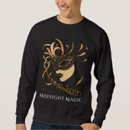 Midnight Magic Eleganter Maskenball 2026 Sweatshirt