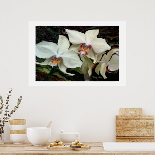 "MIDNIGHT  MAGIC" ORCHID PRINT POSTER (Küche)
