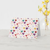 Midnight Majesty Watercolor Hearts Karte (Gelbe Blume)