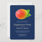 Midnight Mango | Outdoor-Engagement-Partei Einladung (Vorderseite)