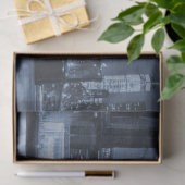 Midnight Manhattan Skyline  Seidenpapier (Geschenk)