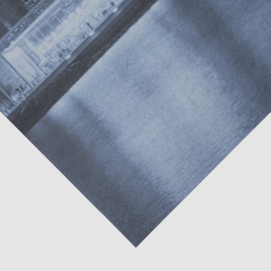 Midnight Manhattan Skyline  Seidenpapier (Detail)