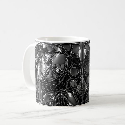 Midnight Marble Mug Kaffeetasse (Vorderseite Links)