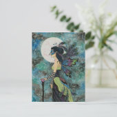 "Midnight Masquerade" Postcard Fantasy Art Postkarte (Stehend Vorderseite)