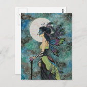 "Midnight Masquerade" Postcard Fantasy Art Postkarte (Vorne/Hinten)