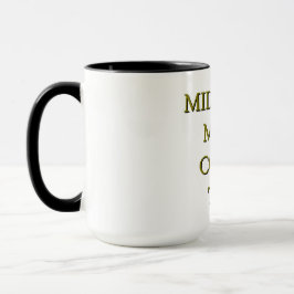 Midnight Meow Coffee Time–Black & Gold Cat Mug Tasse