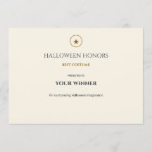 Midnight Merit editierbare Halloween-Auszeichnungs