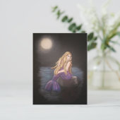 Midnight Mermaid Postkarte (Stehend Vorderseite)