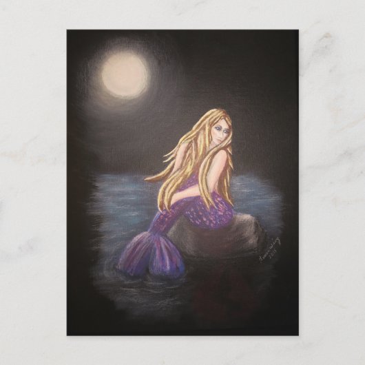 Midnight Mermaid Postkarte (Vorderseite)