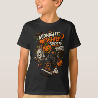 Midnight Mischief Society Halloween Punk Kürbis T T-Shirt