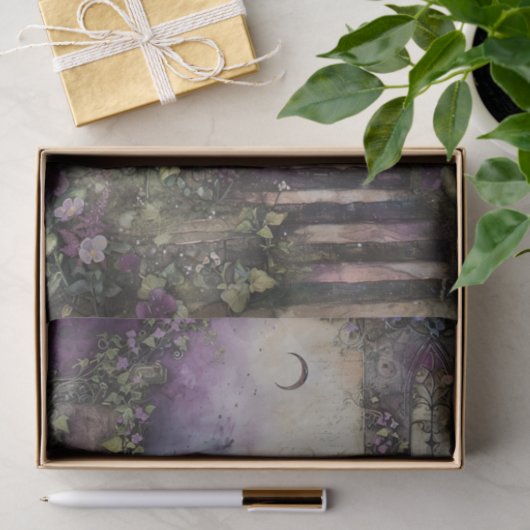 MIDNIGHT MOON GARDEN DECOUPAGE TISSUPAPIER SEIDENPAPIER (Geschenk)
