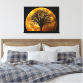 MIDNIGHT MOON LEINWANDDRUCK (Insitu (Schlafzimmer))