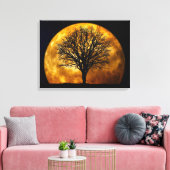 MIDNIGHT MOON LEINWANDDRUCK (Insitu (Wohnzimmer))