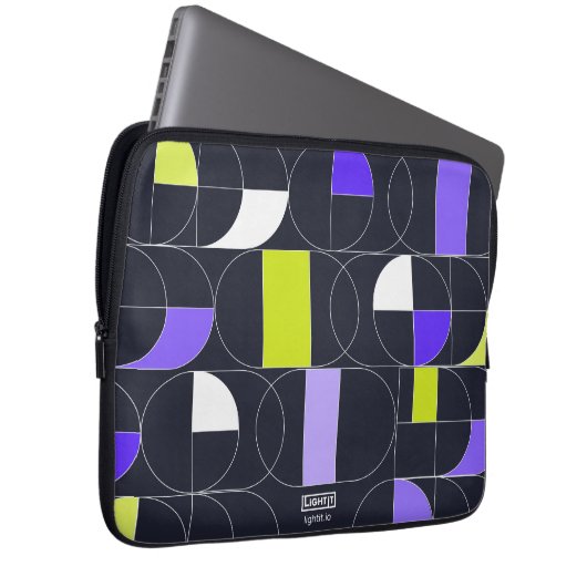 Midnight Mosaic Laptop sleeve (Vorne Rechts)
