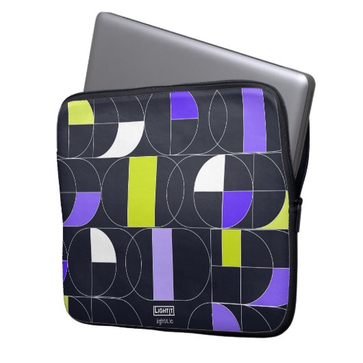 Midnight Mosaic Laptop sleeve (Vorderseite Links)