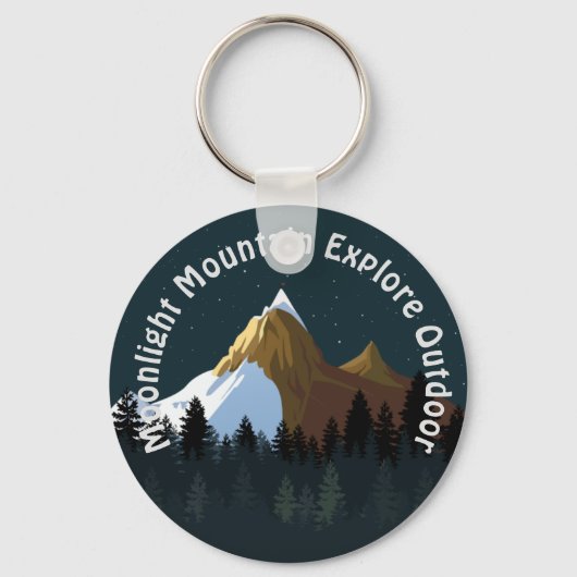 Midnight Mountain Explorer - Benutzerdefiniert Schlüsselanhänger (Vorderseite)