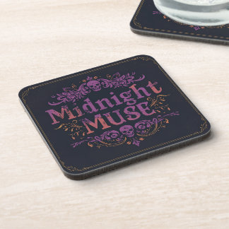 Midnight Muse Gothic Untersetzer-Set | Velvet Chao Getränkeuntersetzer