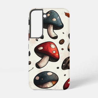 Midnight Mushrooms - CottageCore Forest Phone Case Samsung Galaxy Hülle
