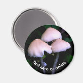 Midnight Mushrooms Nature Personalized Magnet (Vorderseite/Rückseite)