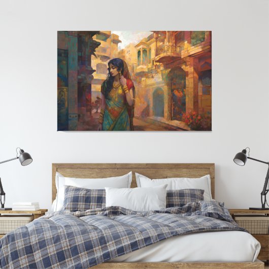 Midnight Musings, by artist Bella Catza Leinwanddruck (Insitu (Schlafzimmer))