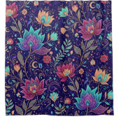 Midnight Mystic Garden Duschvorhang (Vorderseite)