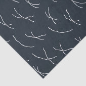 Midnight Navy Abstract Sketchy Dashes Seidenpapier (Ausschnitt)