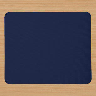 Midnight Navy Blue Solid Color Mousepad