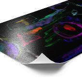 Midnight Neon  Luminescent Echoes Fotodruck (Ecke)